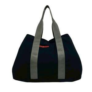 PRADA Prada Sport Logo Tag Nylon Tote Bag Handbag A4 Size Fitted Black Gray 2...